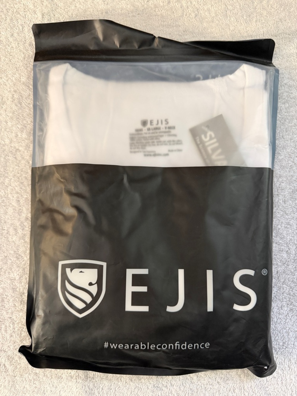 NWT EJIS Sweat Proof Short Sleeve V-neck Tee Undershirt Sweat Defense Cotton